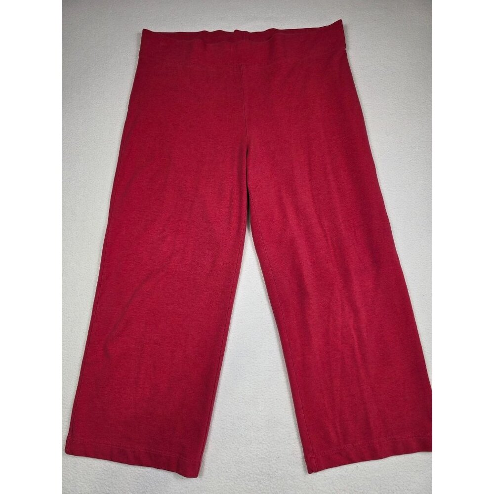 Pure J Jill Womens Pink High Rise Wide Leg Pants XL Tall